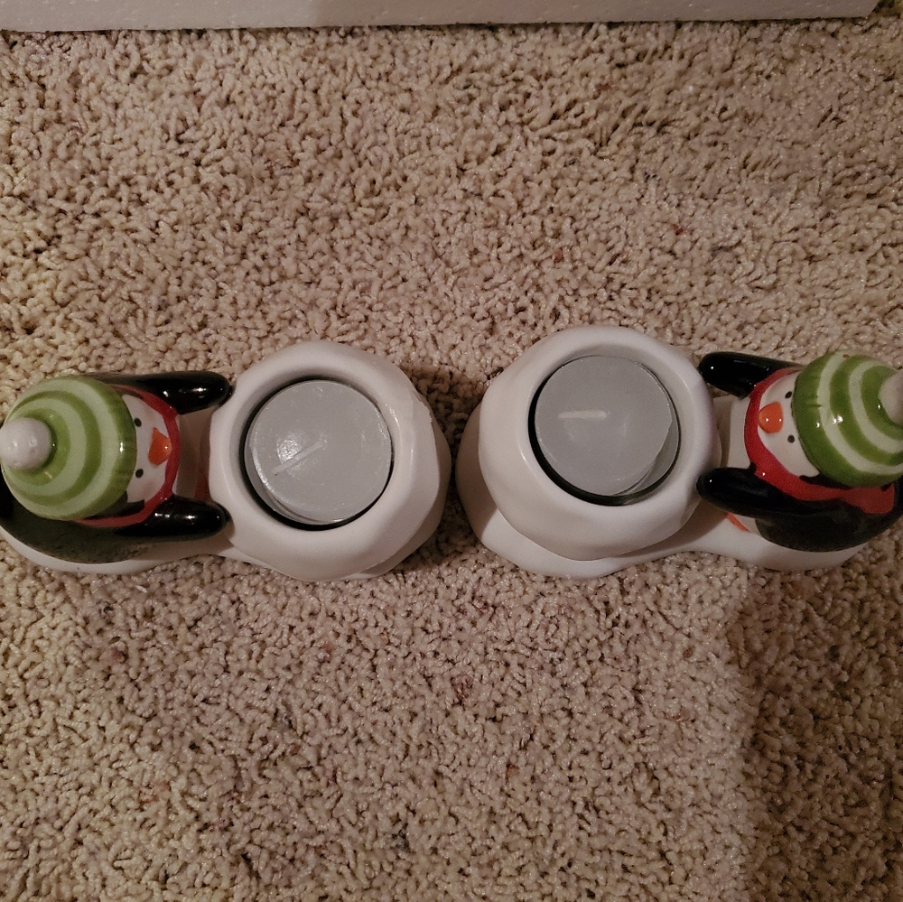Penguin Tea Light Holder Set - Picture 3 of 4
